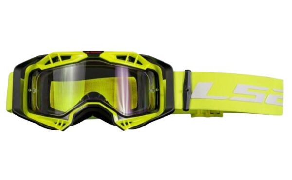 Gogle ls2 aura enduro żółte pinlock extra