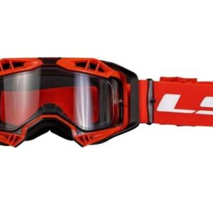 Gogle ls2 aura enduro czerwone pinlock extra