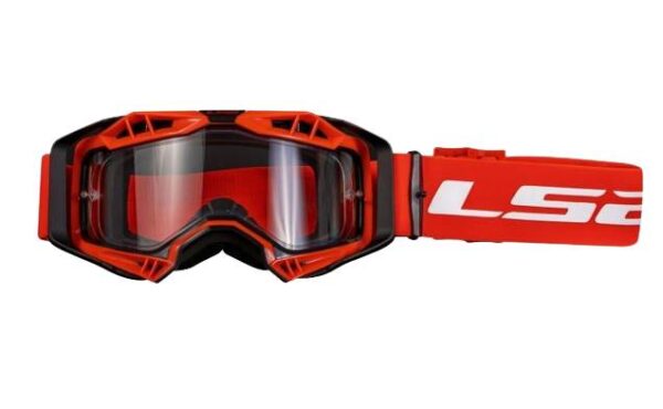 Gogle ls2 aura enduro czerwone pinlock extra