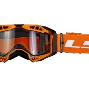 Gogle ls2 aura enduro pomarańczowe pinlock extra