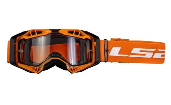 Gogle ls2 aura enduro pomarańczowe pinlock extra