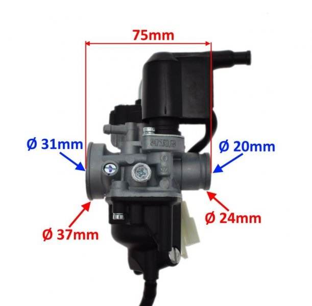 Gaźnik phva17.5mm liberty 50 2t fly 50 2t nrg Gaźnik phva17.5mm liberty 50 2t fly 50 2t nrg - obrazek 4