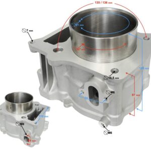 Cylinder hisun tactic 550