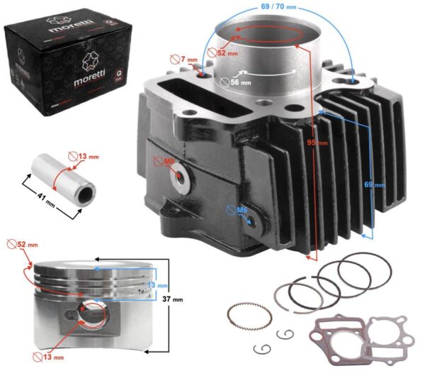 Cylinder 4t 110cc 152fmb