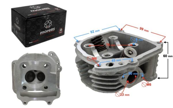 Głowica skuter 4t 150cc 152qmj - obrazek 7