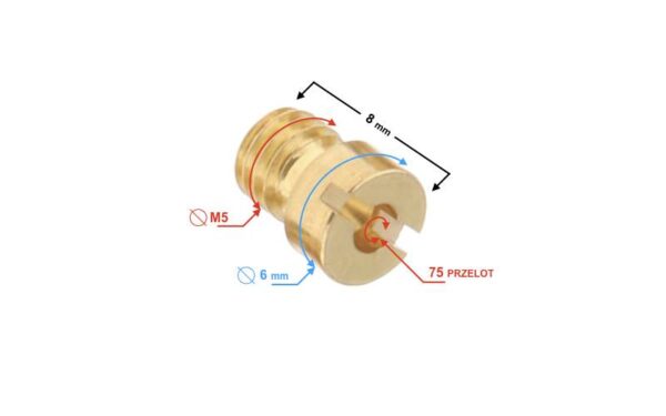 Dysze gaźnika m5 75 opak 10 szt
