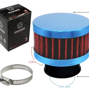 Filtr powietrza stożkowy niebieskiśrednica 31 mm