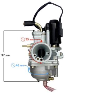 Gaźnik 50cc 2tssanie elektryczne