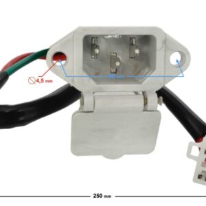 Gniazładowania z klapką skuter elektryczny