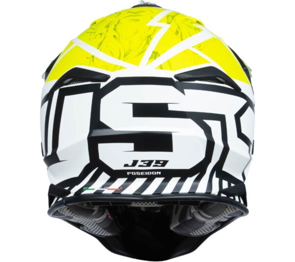 Kask just1 j39 poseidon black fluo yellow white matt xl - obrazek 5