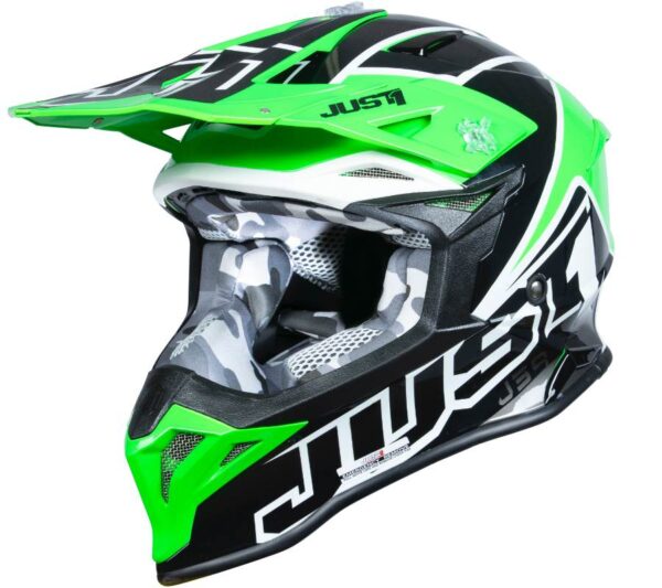 Kask just1 j39 thruster black green fluo white gloss xs