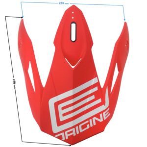 Daszek kasku origine hero peak mx red-white