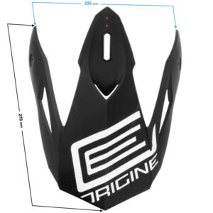 Daszek kasku origine hero peak mx black-white