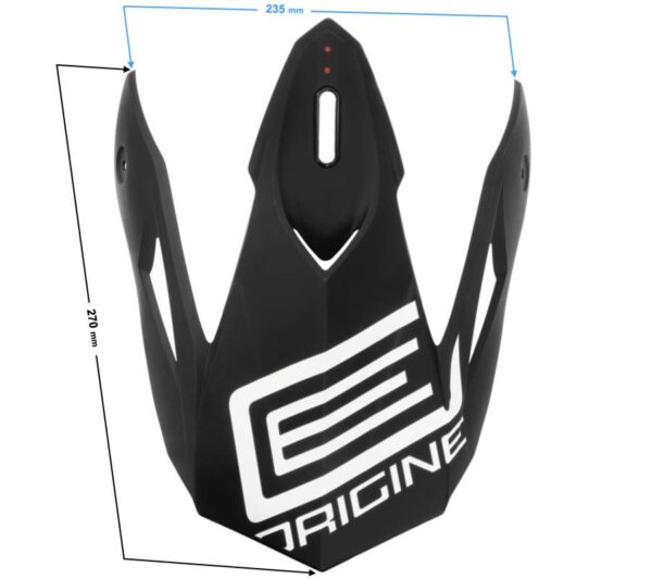 Daszek kasku origine hero peak mx black-white