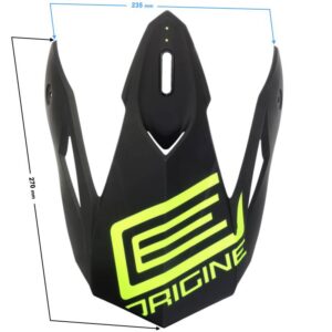 Daszek kasku origine hero peak mx black-fluo yellow