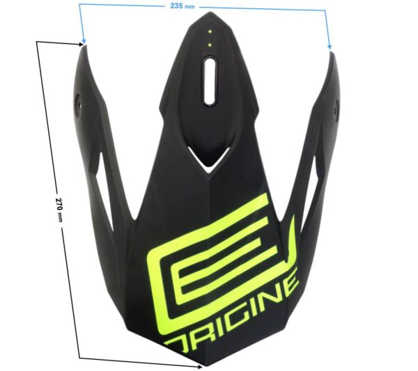 Daszek kasku origine hero peak mx black-fluo yellow