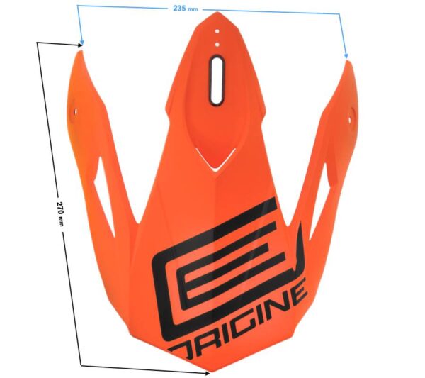 Daszek kasku origine hero peak mx fluo orange-black