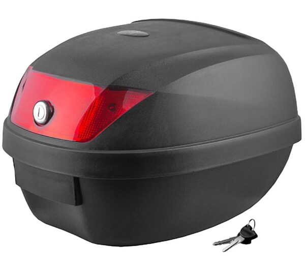 Kufer bagażnik mr-80728 lczarnyczerwony odblask