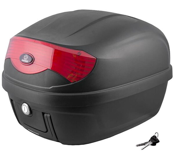Kufer bagażnik mr-80828 lczarnyczerwony odblask