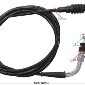 Linka gazu skuter b-max