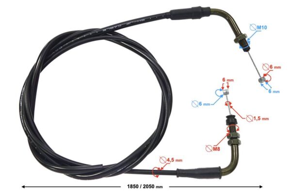 Linka gazu falcon 125 e5
