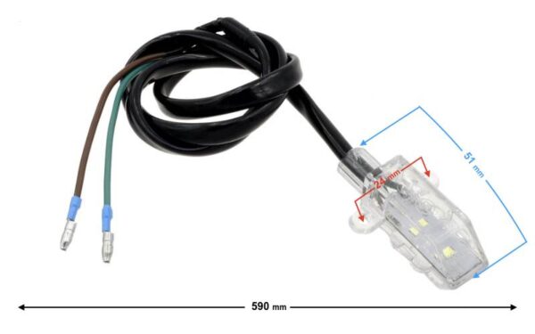 Lampa tablicy rejestracyjnej fr 2