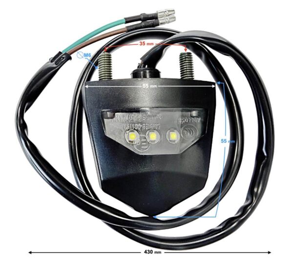 Lampa tablicy rejestracyjnej voge sr125