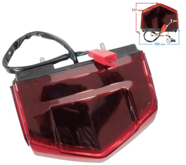 Lampa tył naked 50