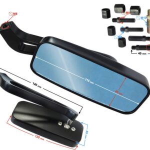 Lusterka chopper cruiser m8 m10 uniwersalne bez homologacji