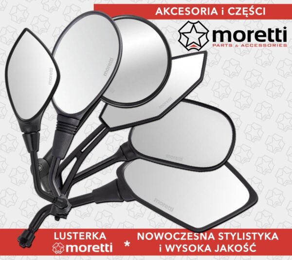 Lusterka r+r średnica gwintu 10mm fighter 3 z homologacją - obrazek 3