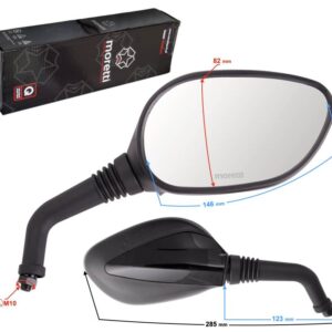 Lusterka r+r średnica gwintu 10mm skuter b-max z homologacją
