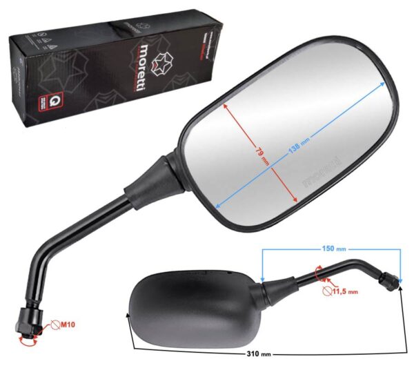 Lusterka r+r średnica gwintu 10mm z homologacją
