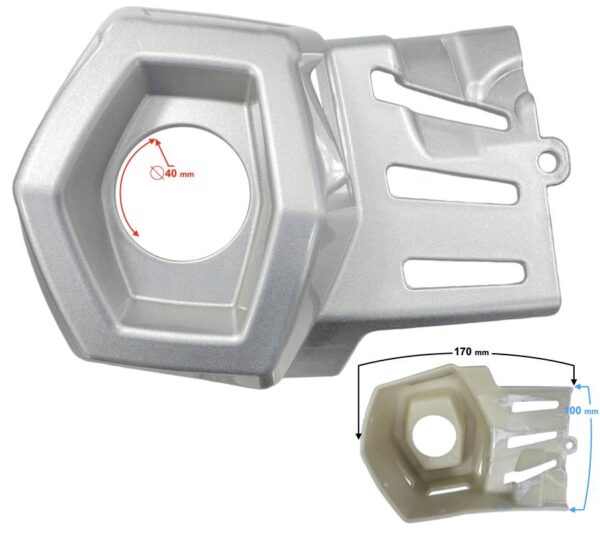 Osłona wylotu tłumika prawa hyper 125