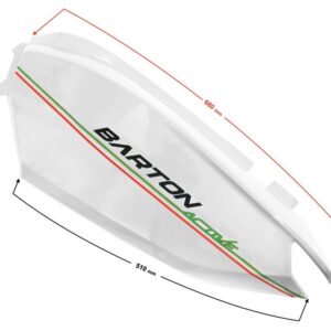 Obudowa tylna lewa cz tylna biała active 50cc euro 5