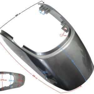 Obudowa tylna srebrna classic 125