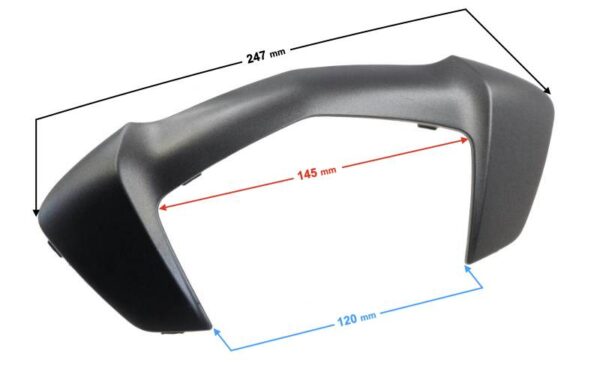 Dekor obudowy oparcia skuter grafitowa e-max/e-max one/e-max lit-ion
