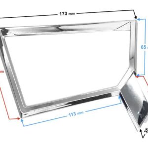 Dekor obudowy nóg 1/4 skuter e-max ramka chrom prawa
