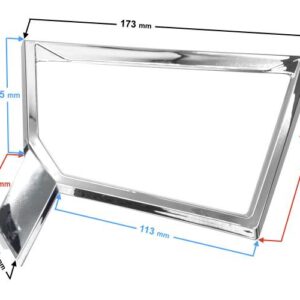 Dekor obudowy nóg 2/4 skuter e-max ramka chrom lewa