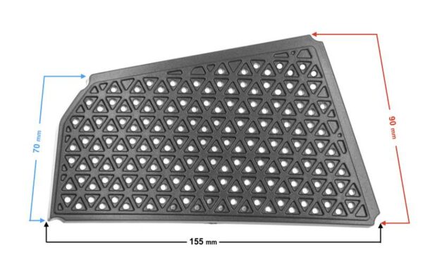 Dekor obudowy nóg 3/4 skuter e-max wlot prawy