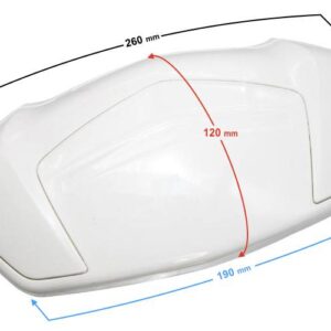 Obudowa oparcia skuter e-max biała