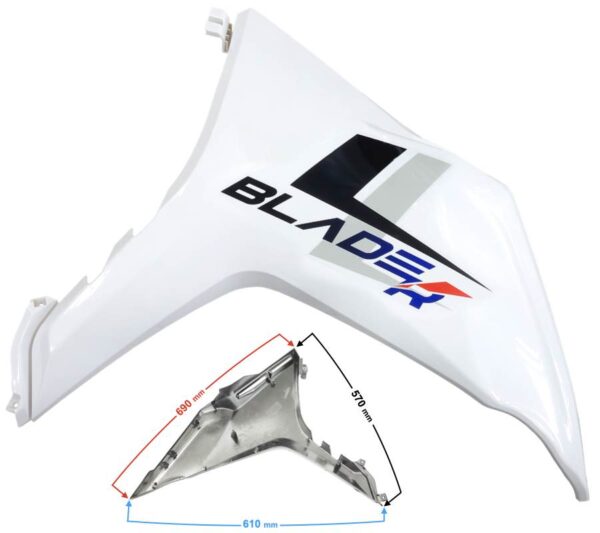 Obudowa przednia prawa niebieska blade r