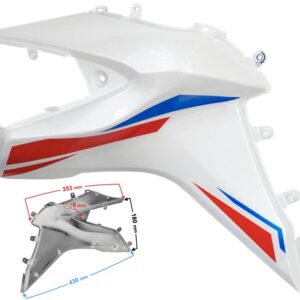 Obudowa baku lewa biała gt 125