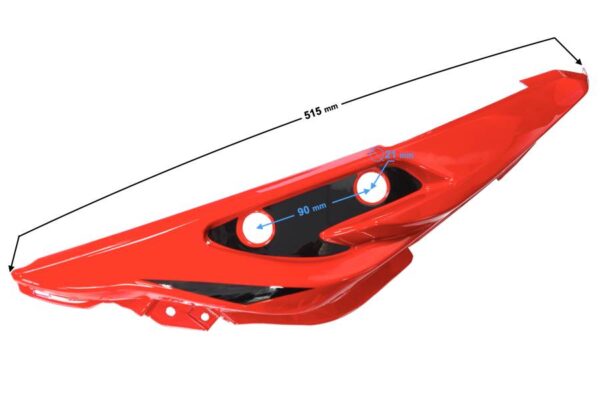 Obudowa tylna prawa czerwona gt 125