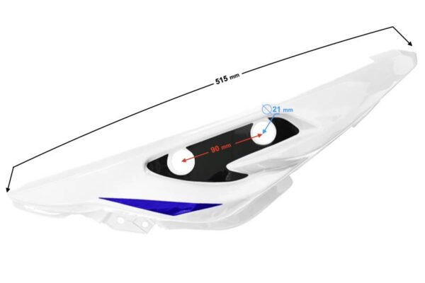 Obudowa tylna prawa biała gt 125