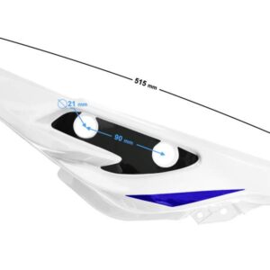 Obudowa tylna lewa biała gt 125