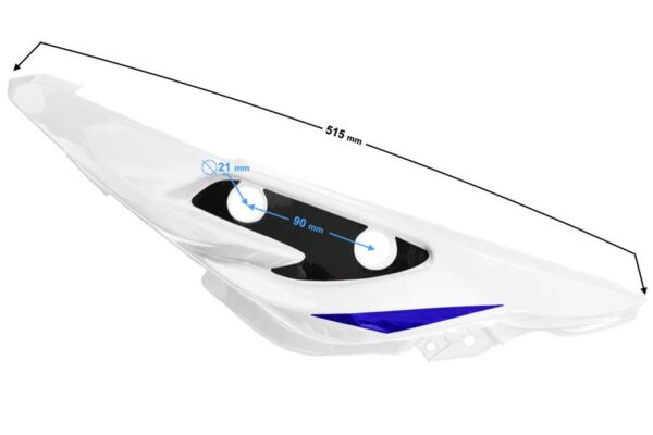 Obudowa tylna lewa biała gt 125