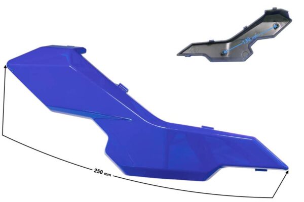Obudowa reflektora prawa cz 2 niebieska gt 125