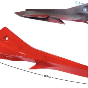 Obudowa reflektora lewa cz 3 czerwona gt 125