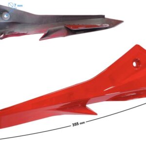 Obudowa reflektora prawa cz 3 czerwona gt 125