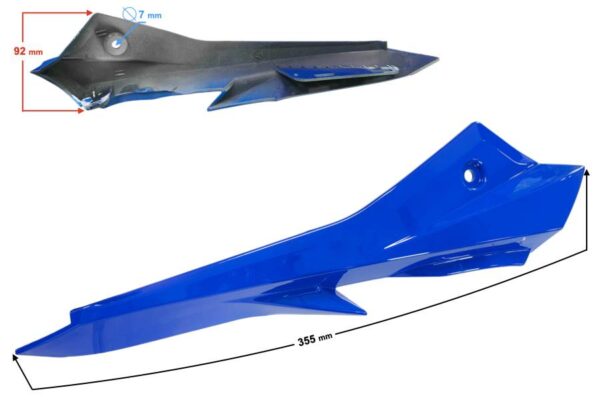 Obudowa reflektora prawa cz 3 niebieska gt 125